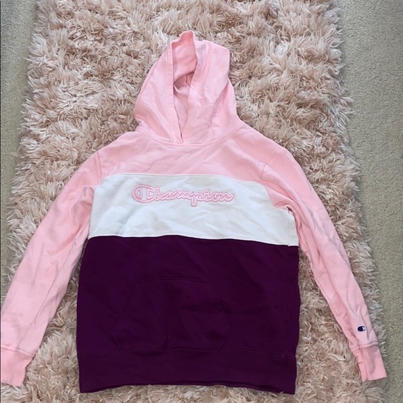 champion jacket kids pink